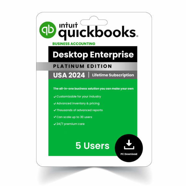 QuickBooks Enterprise 2024 - 5 User - Lifetime License