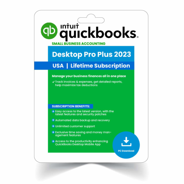 QuickBooks Desktop Pro Plus 2023 – Lifetime License
